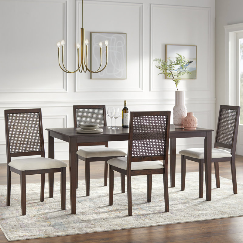 Arkdale Four Leg Dining Set, 4 Pieces: Table, 3 Chairs