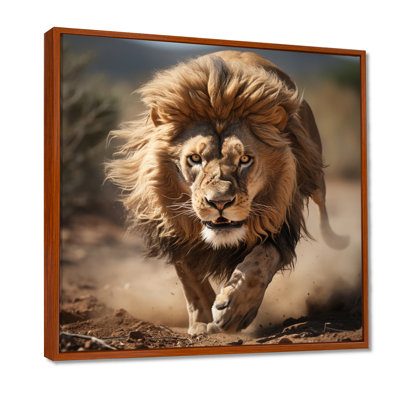 Lion africain qui court - Lion, art mural