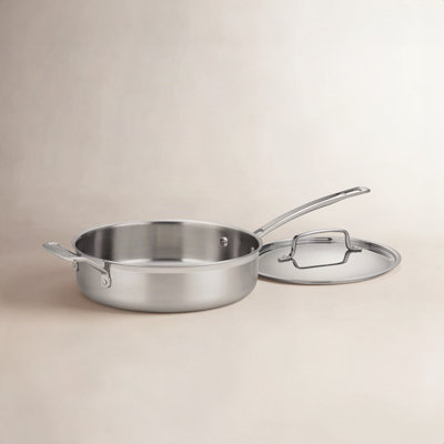 Sauteuse en acier inoxydable avec couvercle Cuisinart MultiClad Pro