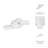 Sculpture Decorative Object Resin Polyresin Modern Knot Design for Home Office Bedroom Living Room Decor - 3" White