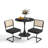 Elegant 3 Piece Dining Room Round Table and Chairs Set-1519904842-1519904847
