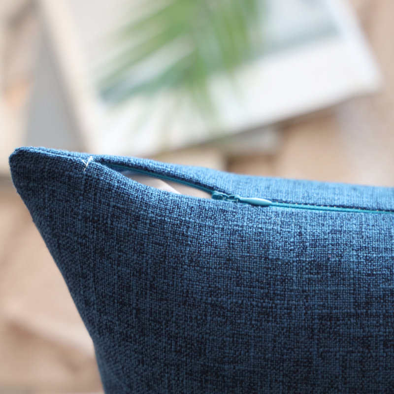 Square Throw Cushion, Navy, 18" H x 18" W, Polyester