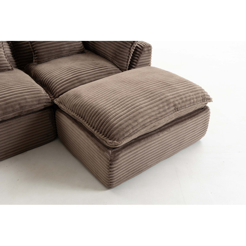 Canapé modulaire surdimensionné avec repose-pieds Cloud Couch