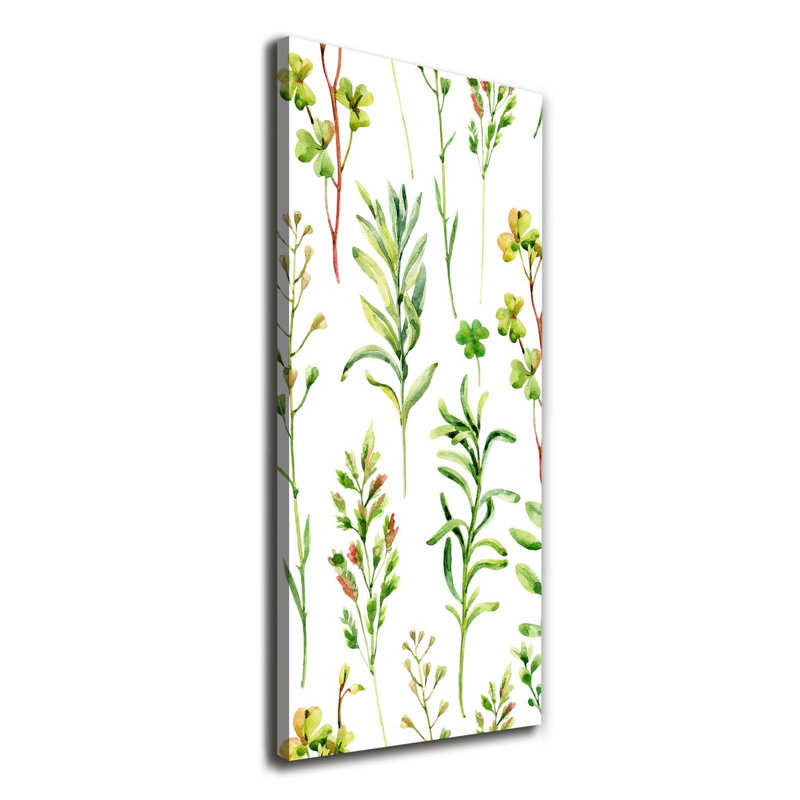 Weeds And Herbs - Wrapped Canvas Print
