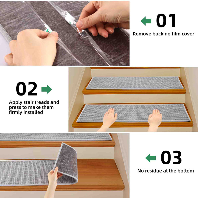 Non-Slip Stair Tread, Grey