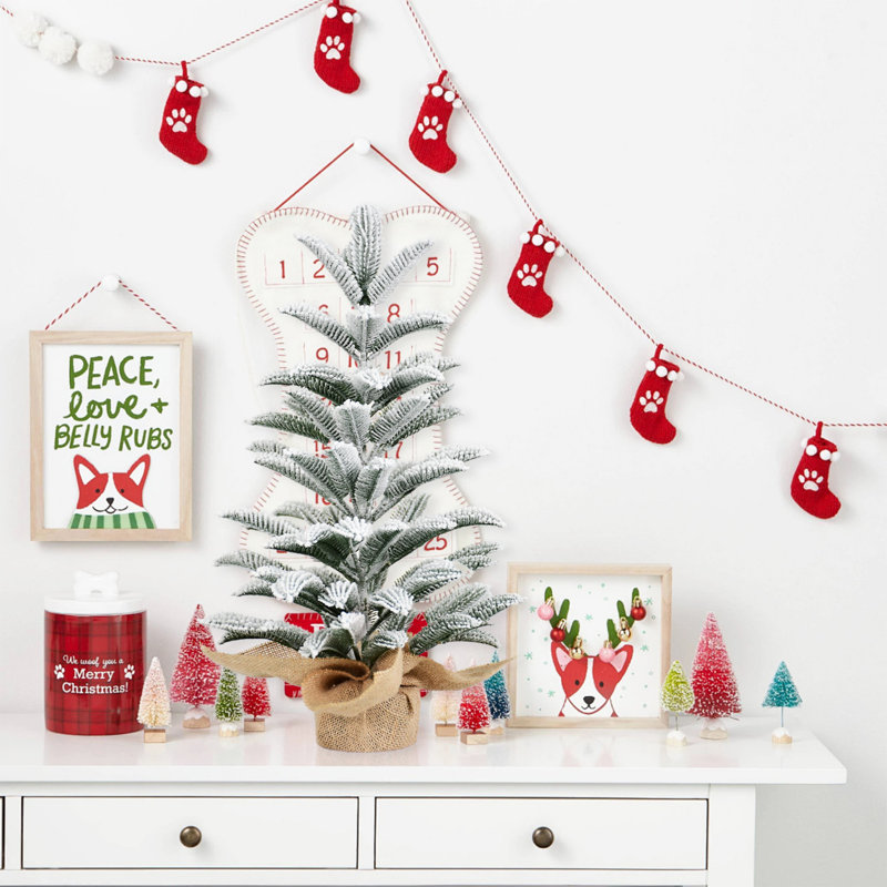 Arbre de Noël - petit décor de fêtes d'hiver pour la maison, le bureau, le bureau ou les cadeaux