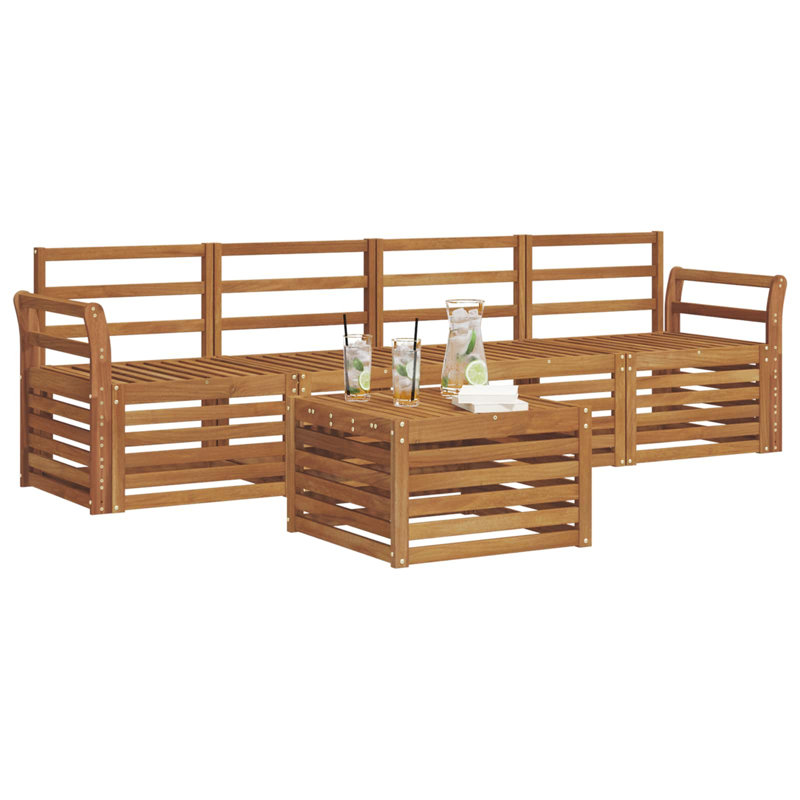 253cm Wide Patio Sectional Set