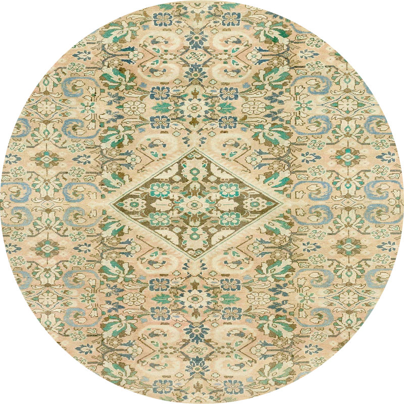 Tapis abstrait moderne 2127, Rond 6 pi