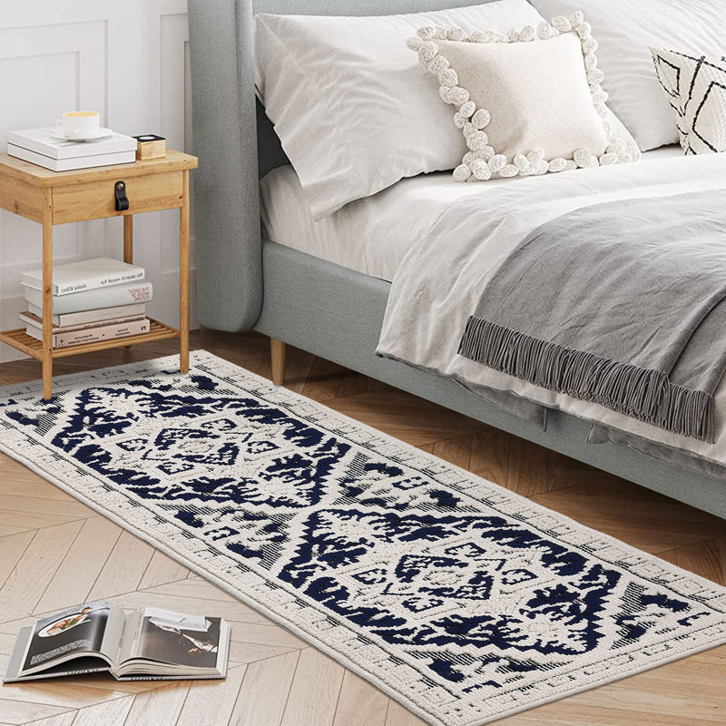 Ludvina Washable Oriental Rug, Tapis de couloir 2 pi x 6 pi
