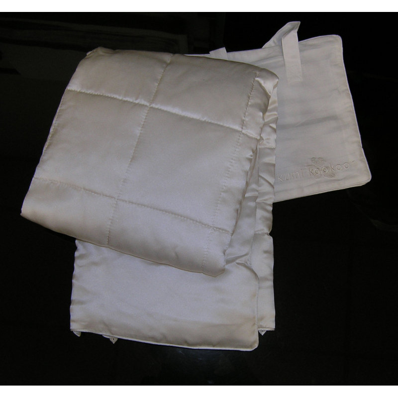 Baby Cotton Covered Silk Filled Comforter in White