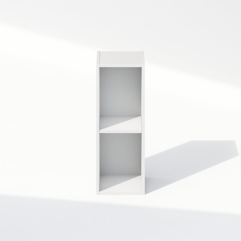 Shavon 2-Tier Multipurpose Clothing & Closet Storage Organizer Shelf, 10-Inch Width, White, 21.2" H x 7.9" W x 9.3" D