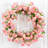 30In. Artificial Pink Cherry Blossom Wreath