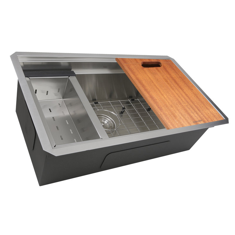 Pro Series 30'' L Stainless Steel Single Basin Kitchen Sink
