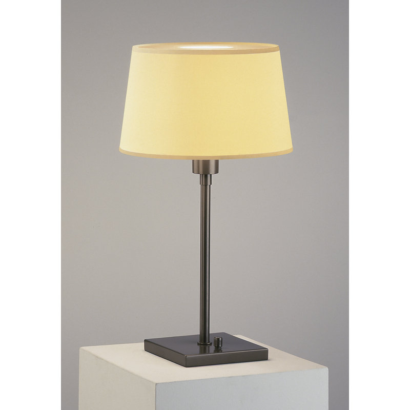 Real Simple Table Lamp, Dark Bronze Powder Coat, Off-White Snowflake