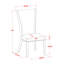 L'ensemble de 6 tables de salle à manger modernes comprend une table de cuisine rectangulaire extensible, 1 table basse, 2 chaises de salle à manger et 2 bancs, noyer antique-820976439-820976438-832968766