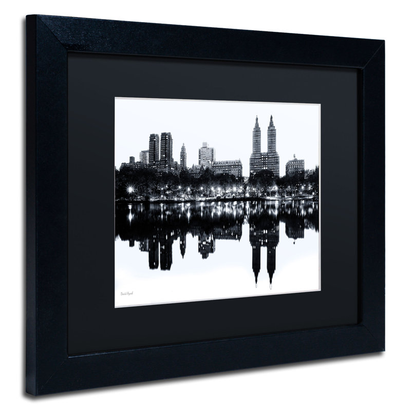 Black Framed Central Park West II Canvas Print
