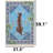 Azure Blue Leopard Oasis Area Rug