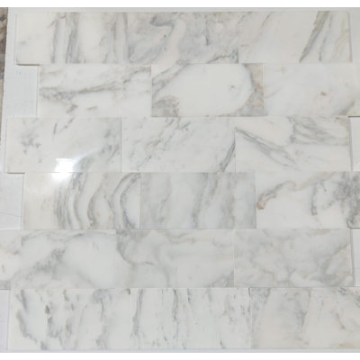 6x12 CALACATTA OLIVA POL & FACED