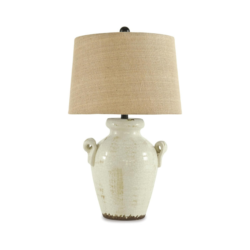 Lampe de table en céramique 27 po Design By Ashley Emelda Farmhouse