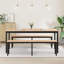 Solid Wood Top Metal Base Dining Table-1989931431-1989931429-1989931480