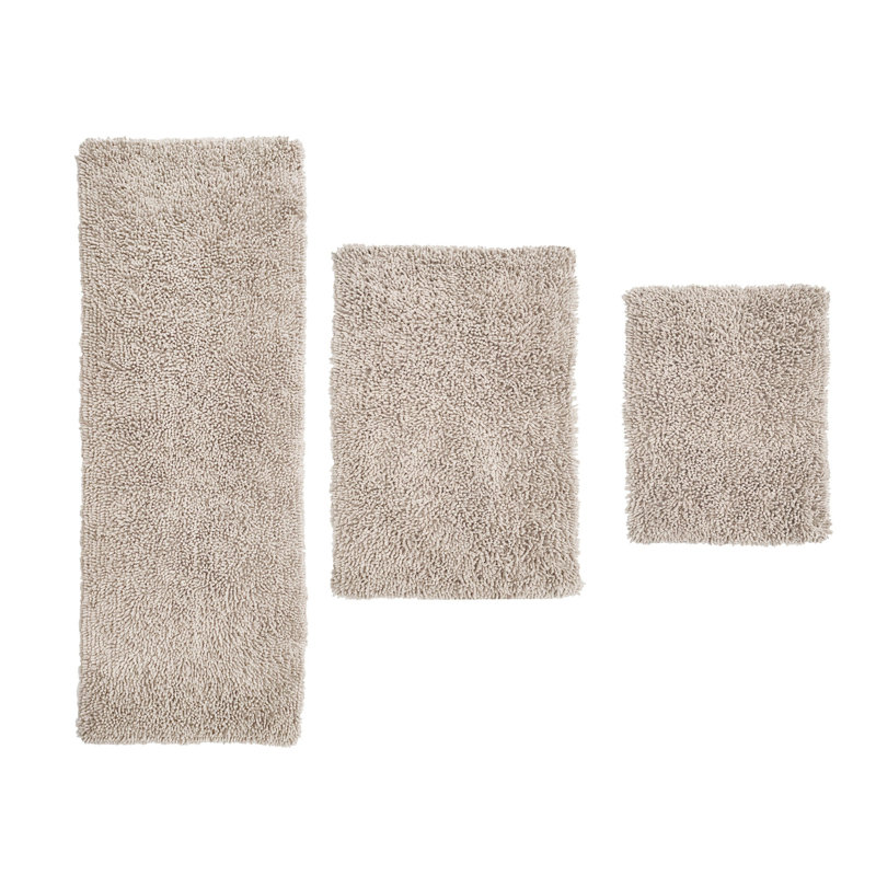 Fantasia Bath Rug 3 Pc 17X24/21X34/21X54 Linen, Ivory