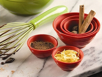 Le Creuset 4-Piece Prep Bowl Set, Cerise