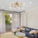 8- Light Black Sputnik Sphere Ceiling Light