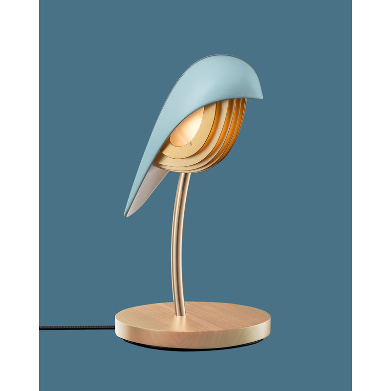 Desk Lamp, Blue/Gold