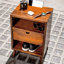 Denton 43.6cm W Solid Wood Bedside Table