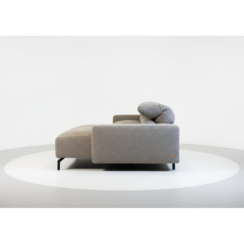 Canapé modulaire Gavi, Tissu gris pâle