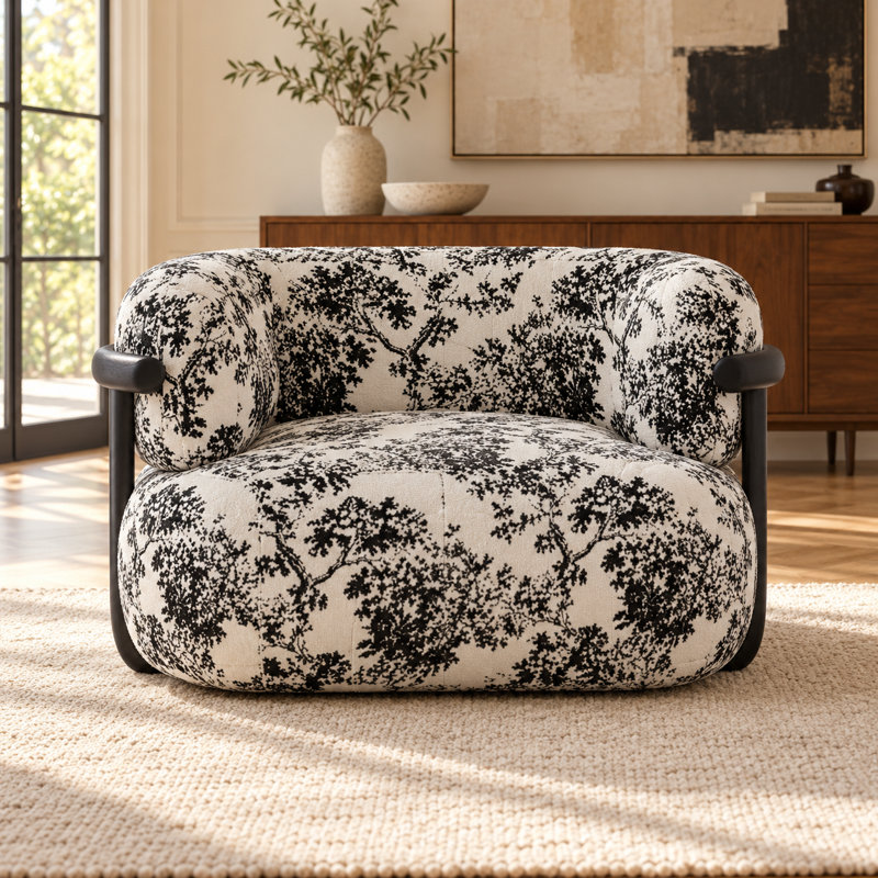Upholstered 36.6 " Chenille Sofa