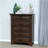 Brown 6-Drawer Chest