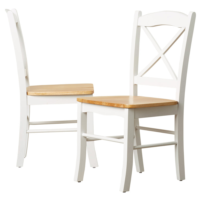Castellon 18'' H Side Chair, White/Natural
