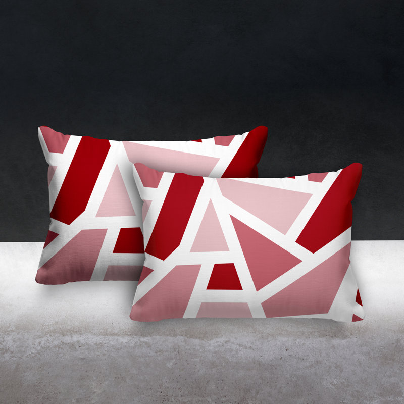 Coussin carré intérieur / extérieur Marion, Rouge