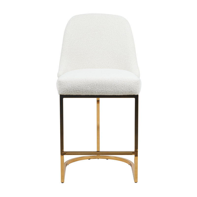 Tabouret de comptoir Bradley, Beige/or