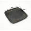 Plateau Longpi Pottery Sqaure - 9,5 po x 9,5 po x 1 po | Service de vaisselle en argile noire fabriqué à la main