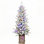 4FT Flocked Christmas Tree with Multicolour LED Lights