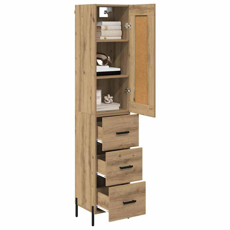 34.5cm Sideboard, Artisan Oak