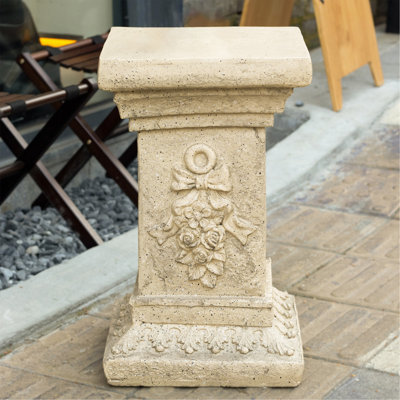 Support pour plante à colonne sur pied 19 "pour l'intérieur et l'extérieur