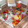 Florentia Floral Tufted Orange/Pink/Ivory Non-Slip Rubberback Area Rug