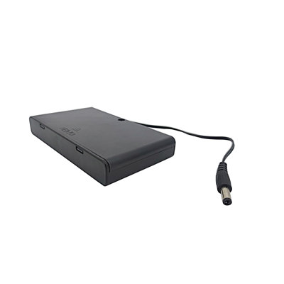 Aa Battery Housing Holds 8 Batteries Holder 12V Power Pack with On/Off Switch Male DC Tip 5.5/2.1Mm