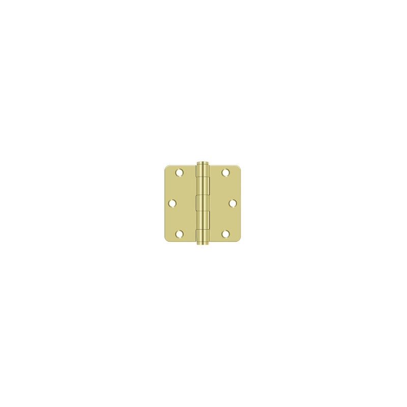 Steel Butt Bearing Hinge, Polished Brass