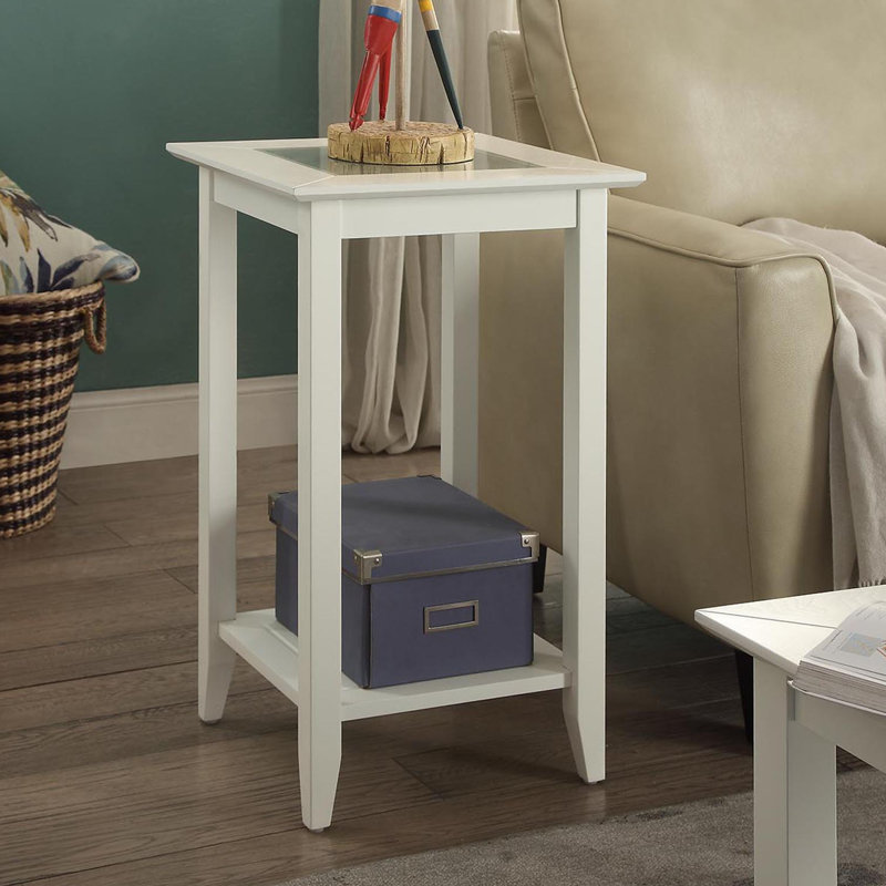 Table de bout Moana, Blanc cassé