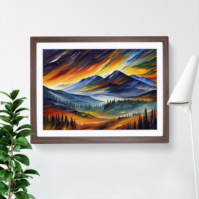 Mountain View Vol.1 Abstract - Framed Print