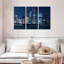 Ensemble de 3 pièces sur toile Bright Downtown Chicago-295308546