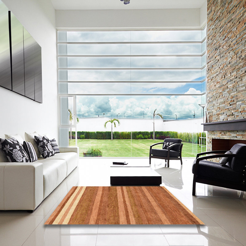 Tapis abstrait moderne 219, Carré 4 pi