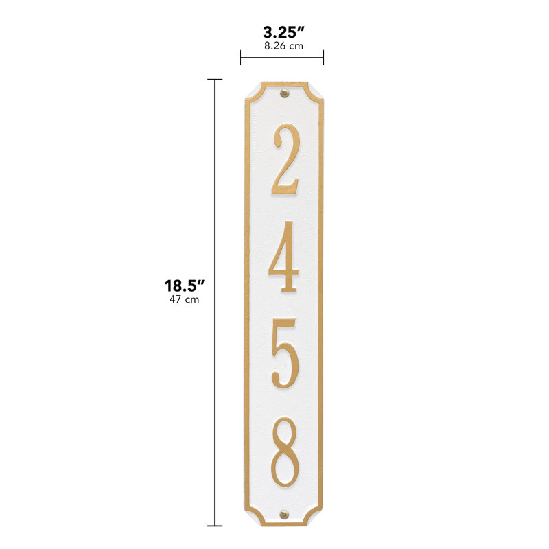 1-Line Wall Mount, White / Gold, Yes