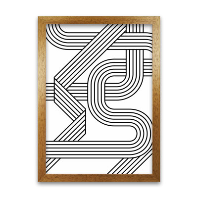 Black And White Geometric Patterns A - Print