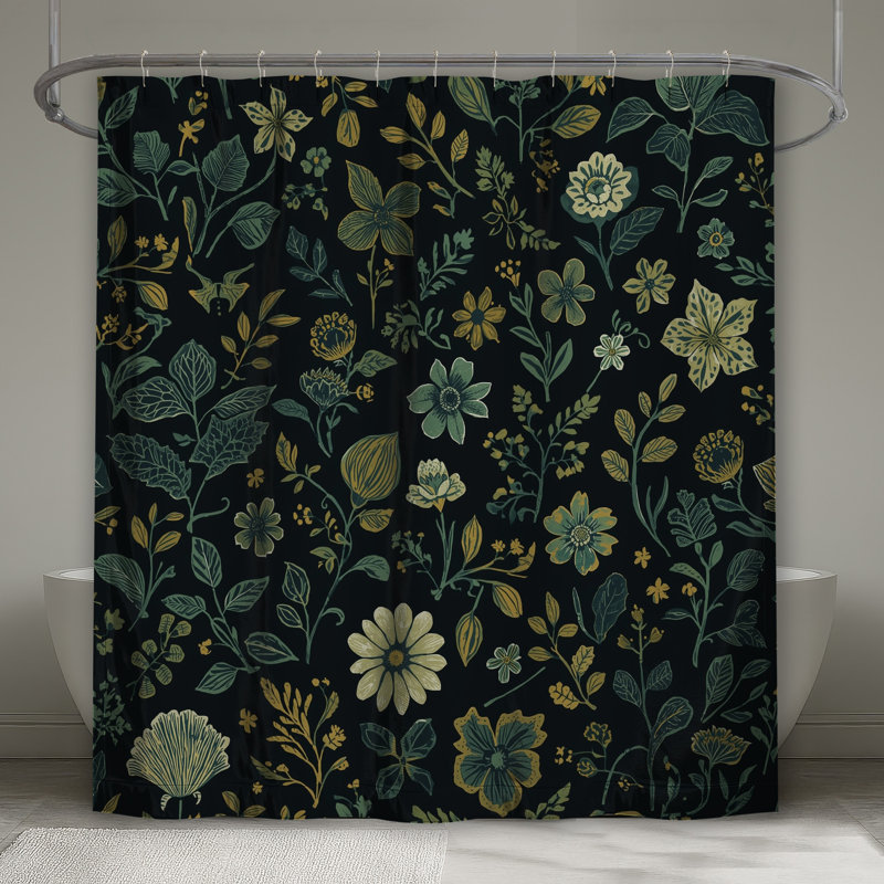 Rideaux de douche Botanical Floral, 70in W x 93in H