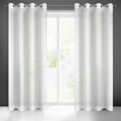 Kavya Semi -transparent Curtains Single Panel